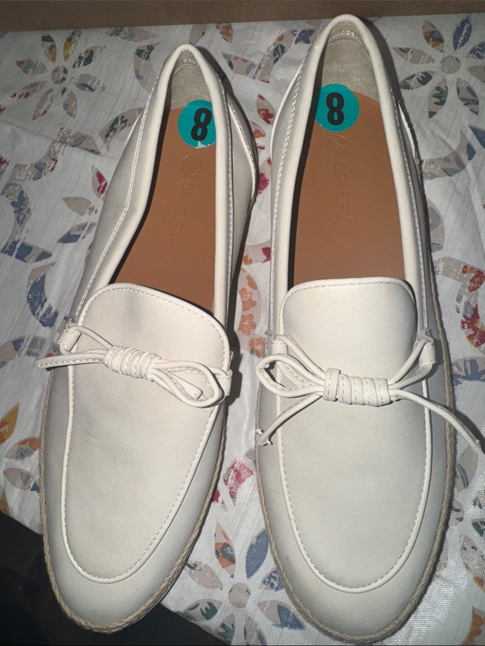 Sperry Women's Cream Knot-Detail Loafers